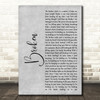 Lifehouse Broken Grey Rustic Script Decorative Wall Art Gift Song Lyric Print