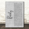 Slipknot Purity Grey Rustic Script Decorative Wall Art Gift Song Lyric Print