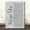 BTS Magic Shop Grey Rustic Script Decorative Wall Art Gift Song Lyric Print