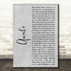 Godsmack Awake Grey Rustic Script Decorative Wall Art Gift Song Lyric Print