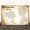 JP Saxe If The World Was Ending Man Lady Couple Decorative Gift Song Lyric Print
