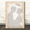 Ben Howard Old Pine Man Lady Bride Groom Wedding Decorative Wall Art Gift Song Lyric Print