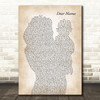 2Pac Dear Mama Mother & Baby Decorative Wall Art Gift Song Lyric Print