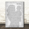 Brandi Carlile The Mother Mother & Baby Grey Decorative Wall Art Gift Song Lyric Print