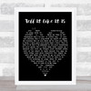 Tell It Like It Is Aaron Neville Black Heart Quote Song Lyric Print