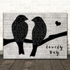 Bill Withers Lovely Day Lovebirds Music Script Decorative Wall Art Gift Song Lyric Print