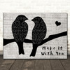 Bread Make It With You Lovebirds Music Script Decorative Gift Song Lyric Print