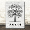 Neil Diamond I Am, I Said Music Script Tree Decorative Wall Art Gift Song Lyric Print