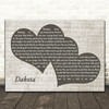 Stereophonics Dakota Landscape Music Script Two Hearts Decorative Gift Song Lyric Print