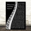 Elton John Mona Lisas And Mad Hatters Piano Decorative Wall Art Gift Song Lyric Print
