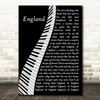 Angelic Upstarts England Piano Decorative Wall Art Gift Song Lyric Print