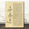 Lindsey Stirling & Mako Lose You Now Rustic Script Decorative Wall Art Gift Song Lyric Print