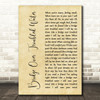 Simon & Garfunkel Bridge Over Troubled Water Rustic Script Decorative Gift Song Lyric Print