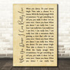 Neil Young When You Dance I Can Really Love Rustic Script Decorative Gift Song Lyric Print