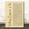 Chris Cornell Nothing Compares 2 U Rustic Script Decorative Wall Art Gift Song Lyric Print