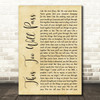 Peter Himmelman This Too Will Pass Rustic Script Decorative Wall Art Gift Song Lyric Print