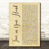 Tori Amos Tear in Your Hand Rustic Script Decorative Wall Art Gift Song Lyric Print