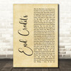 Chase & Status End Credits Rustic Script Decorative Wall Art Gift Song Lyric Print
