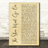 Queen The Show Must Go On Rustic Script Decorative Wall Art Gift Song Lyric Print