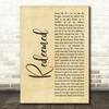 Big Daddy Weave Redeemed Rustic Script Decorative Wall Art Gift Song Lyric Print