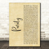 Slipknot Purity Rustic Script Decorative Wall Art Gift Song Lyric Print