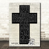 Carrie Underwood Look At Me Music Script Christian Memorial Cross Gift Song Lyric Print
