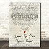 Kristen Bell & Santino Fontana Love Is An Open Door Script Heart Wall Art Gift Song Lyric Print