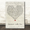 Daryl Hall & John Oates Someone Like You Script Heart Decorative Wall Art Gift Song Lyric Print
