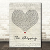 Kari Jobe feat. Cody Carnes The Blessing Script Heart Decorative Wall Art Gift Song Lyric Print
