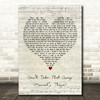 Mariah Carey Cant Take That Away (Mariahs Theme) Script Heart Wall Art Gift Song Lyric Print