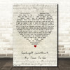 The Platters Goodnight Sweetheart, It's Time To Go Script Heart Wall Art Gift Song Lyric Print