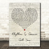 Gloria Estefan Rhythm Is Gonna Get You Script Heart Decorative Wall Art Gift Song Lyric Print