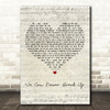 Alkaline Trio We Can Never Break Up Script Heart Decorative Wall Art Gift Song Lyric Print