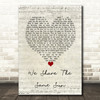 Stereophonics We Share The Same Sun Script Heart Decorative Wall Art Gift Song Lyric Print