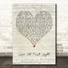 Jordan Mackampa Love At First Sight Script Heart Decorative Wall Art Gift Song Lyric Print