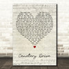 My Chemical Romance Cemetery Drive Script Heart Decorative Wall Art Gift Song Lyric Print