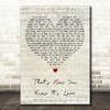 Deana Carter That's How You Know It's Love Script Heart Decorative Gift Song Lyric Print