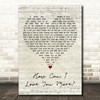 M People How Can I Love You More Script Heart Decorative Wall Art Gift Song Lyric Print