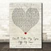 Lauryn Hill Cant Take My Eyes Off Of You Script Heart Decorative Gift Song Lyric Print