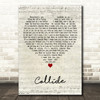 Tiana Major9 & EARTHGANG Collide Script Heart Decorative Wall Art Gift Song Lyric Print