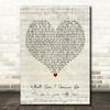Rod Stewart What Am I Gonna Do (I'm So In Love With You) Script Heart Song Lyric Print