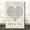 Michael Jackson Got to Be There Script Heart Decorative Wall Art Gift Song Lyric Print