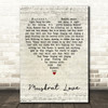 Captain & Tennille Muskrat Love Script Heart Decorative Wall Art Gift Song Lyric Print