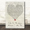 Band Of Horses I Go To The Barn Because I Like The Script Heart Gift Song Lyric Print