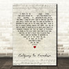 Billy Fury Halfway to Paradise Script Heart Decorative Wall Art Gift Song Lyric Print