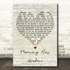 Cat Stevens Morning Has Broken Script Heart Decorative Wall Art Gift Song Lyric Print