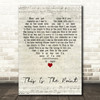Alex Cornish This Is the Point Script Heart Decorative Wall Art Gift Song Lyric Print