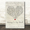 Leo Sayer Raining In My Heart Script Heart Decorative Wall Art Gift Song Lyric Print