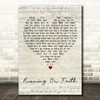 Eric Clapton Running On Faith Script Heart Decorative Wall Art Gift Song Lyric Print