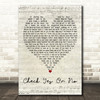 George Strait Check Yes Or No Script Heart Decorative Wall Art Gift Song Lyric Print